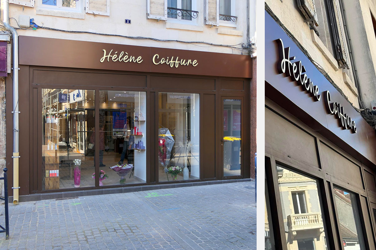 enseigne coiffeur 3D